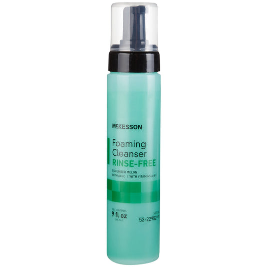 McKesson Rinse-Free Body Wash, Cucumber Melon Scent, 9 oz Pump Bottle 53-22952-9