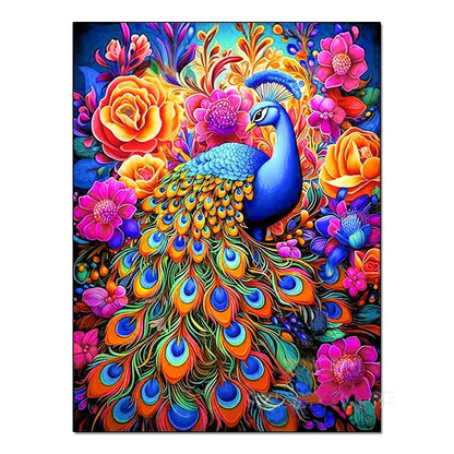DIY Handmade Diamond Painting With Colorful Animals And Full Diamonds