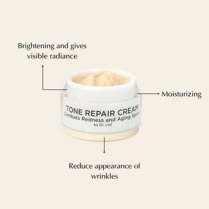 Brightening Vitamin C & Tone Repair Cream Set – Vegan, Gluten-Free Dark Spot & Hyperpigmentation Duo