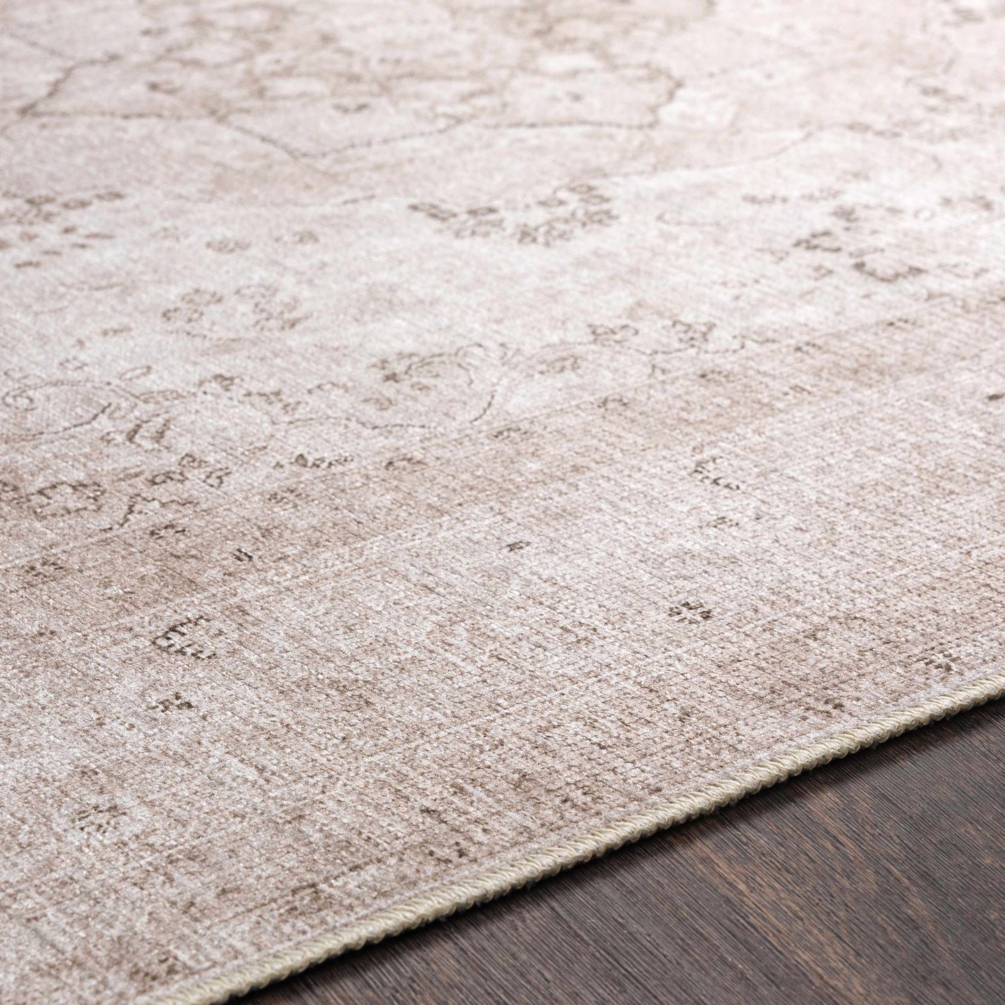 Bethany Vintage Flat Pile Washable Rug
