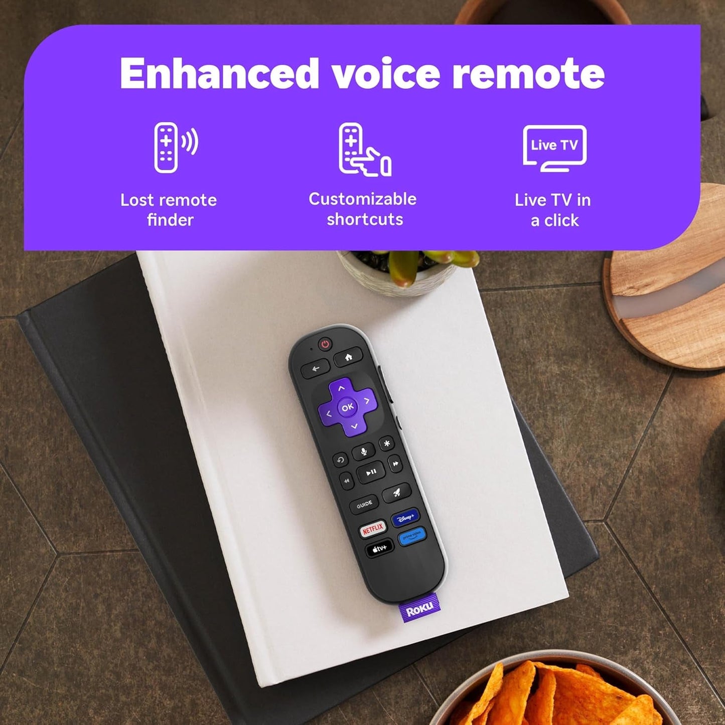 Roku Smart TV 2025 – 43-Inch Select Series, 4K HDR TV – tv with Enhanced Voice Remote – Flat Screen LED Television with Wi-Fi for Streaming Live Local News, Sports, Family Entertainment