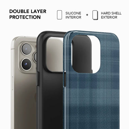Denim | Blue Flannel Plaid iPhone Case