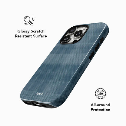 Denim | Blue Flannel Plaid iPhone Case