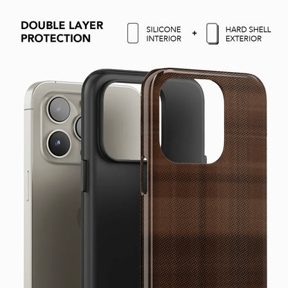 Chestnut | Brown Flannel Plaid iPhone Case