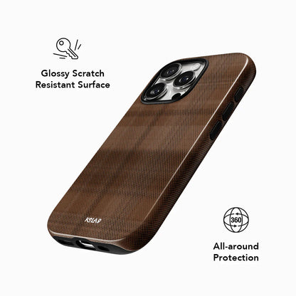 Chestnut | Brown Flannel Plaid iPhone Case