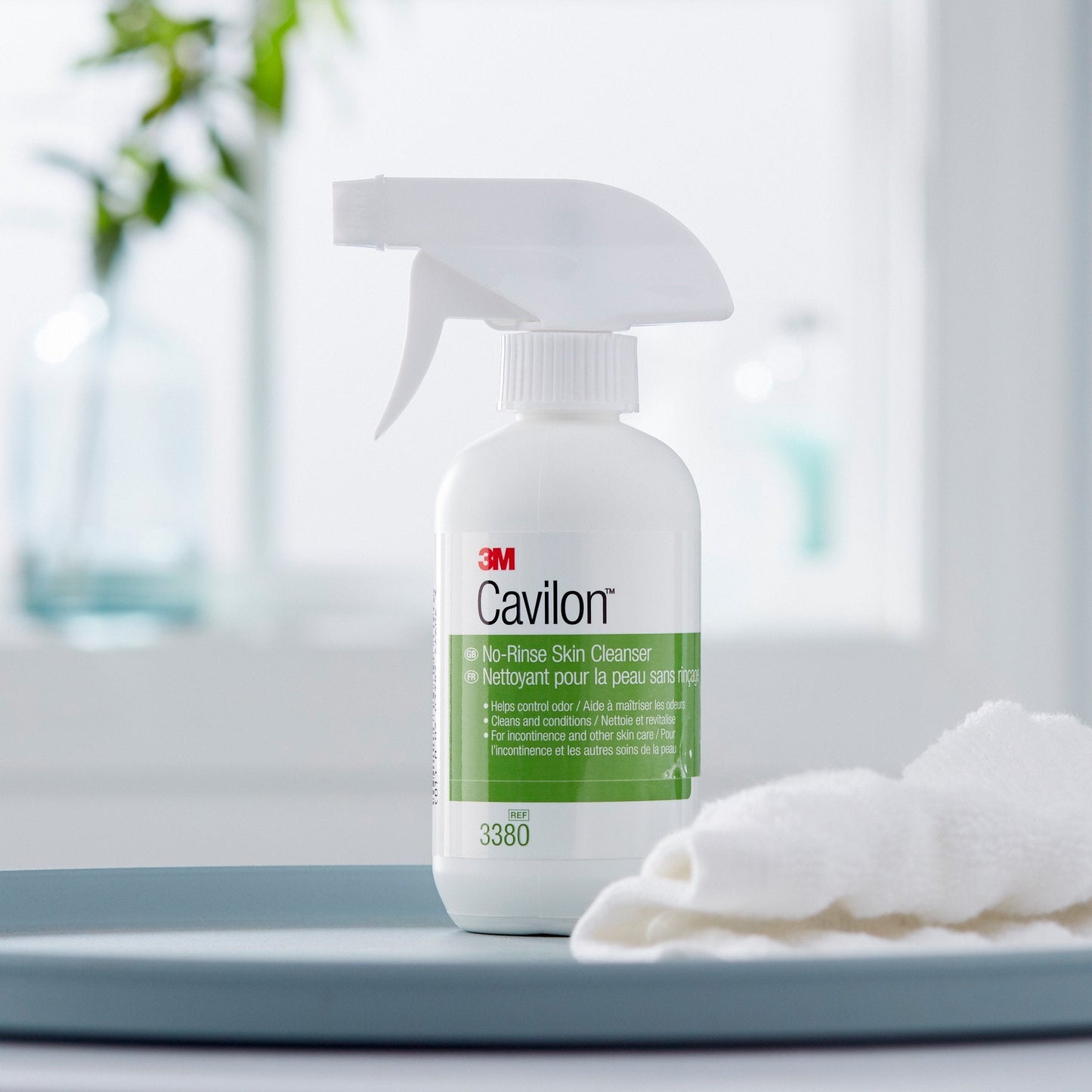3M Cavilon Rinse-Free Body Wash, 8 Oz Pump Bottle, Floral Scent 3380