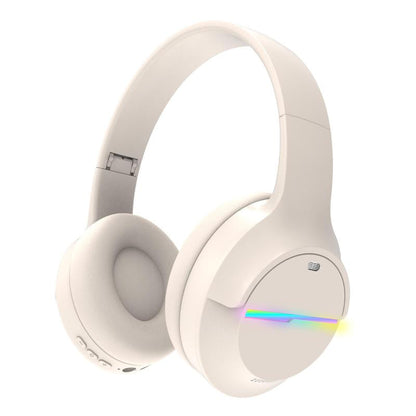 Kids Bluetooth Headphones, Colorful LED Lights Wireless Kids Headphones, Built-In Mic, Over-Ear Bluetooth 5.3 Headphones Built-In Mic for School Travel Ipad Tablet Airplane,Christmas Gift