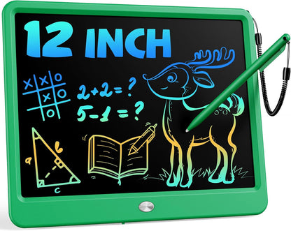 Bravokids 10 Inch LCD Writing Tablet for 3-8 Year Olds - Electronic Drawing Pad and Doodle Board as Educational Birthday Gifts for Girls and Boys (Pink)