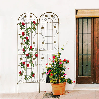 Metal Garden Trellis Rustproof Trellis For Climbing Plant Outdoor Flower Support