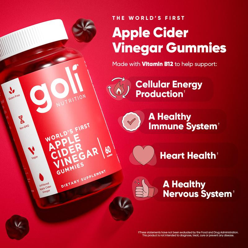 Goli Ultimate Power Wellness Trio: 3-in-1 Gummies for Stress Relief, Gut Health & Immune Support - Vegan, Gluten-Free & Non-GMO!