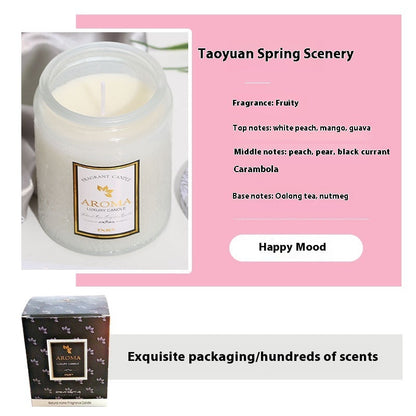Large Aromatherapy Candle Creative Relief Glass