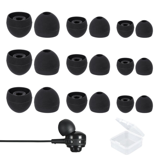 BlingKingdom 9 Pairs Replacement Earbuds Silicone Earbud Tips Earbuds Cap Earbud Cushions for Most in-Ear Earbuds 3 Different Size (S/M/L)