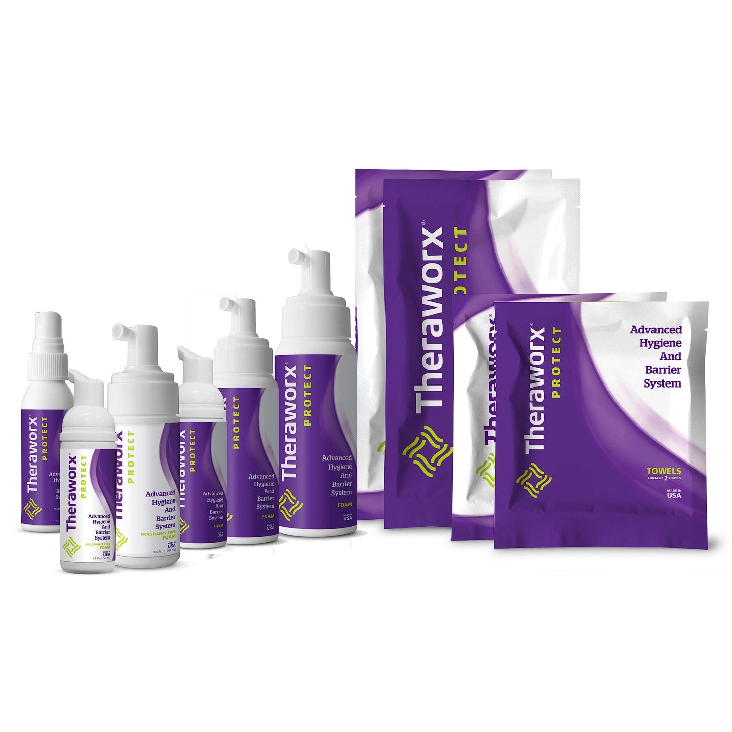 Theraworx™ Rinse-Free Foaming Body Wash 8 oz. HXC-08Z