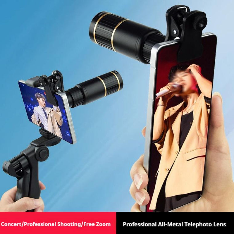 HD 22X Optical Zoom Mobile Phone Lens Universal Clip-On Telescope, Hunting, Camping, Mountaineering, Outdoor Fishing
