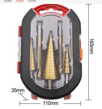 Step Drill Groove Saw Set (6 Pieces)