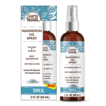 Magnesium Oil Spray for Rapid Muscle Relief & Soothing Aches - Quick Absorbing 2oz