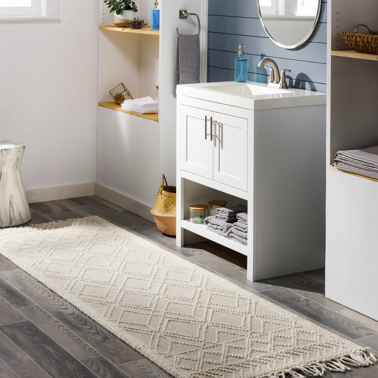 Ramsbury Beige Area Rug