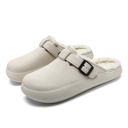 Cozy Winter EVA Foam Fleece-Lined Slippers | Ultra-Warm Indoor/Outdoor Slip-Ons for Men & Women - Non-Slip, Lightweight & Cushioned Home Footwear