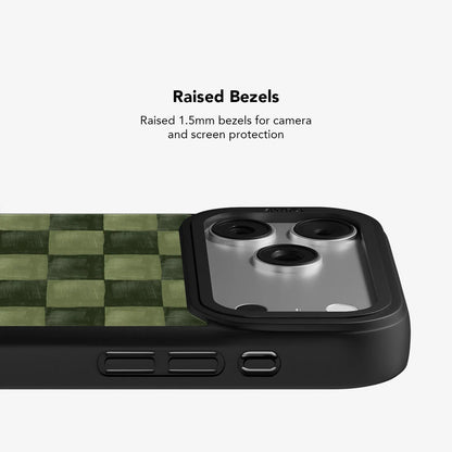 Juniper Grid | Green Checkered iPhone Case