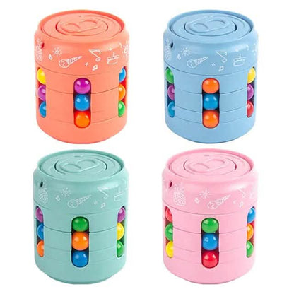 Coke Rubik's Cube Fingertip Rotating Roller Toy