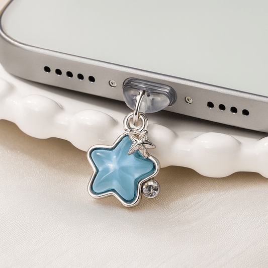 Diamond Star Phone Dust Plug | Type-C Decorative Pendant