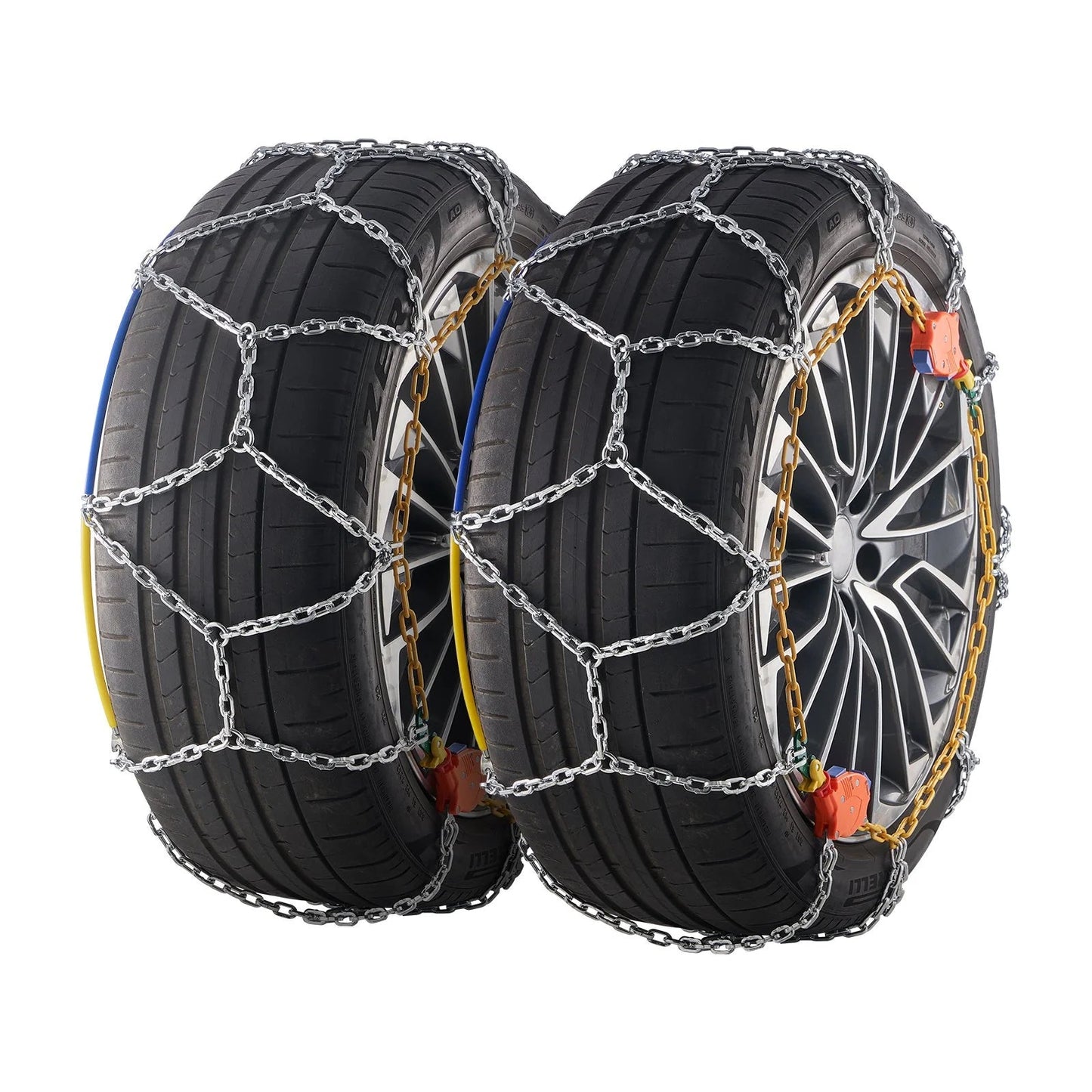 VEVOR Auto Tightening Snow Chains Diamond Mesh Anti-Slip Traction Wheel Chains