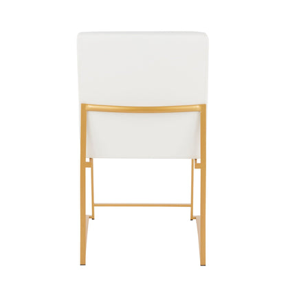 Fuji - Contemporary Stylish Frame, High Back Dining Chair (Set of 2)