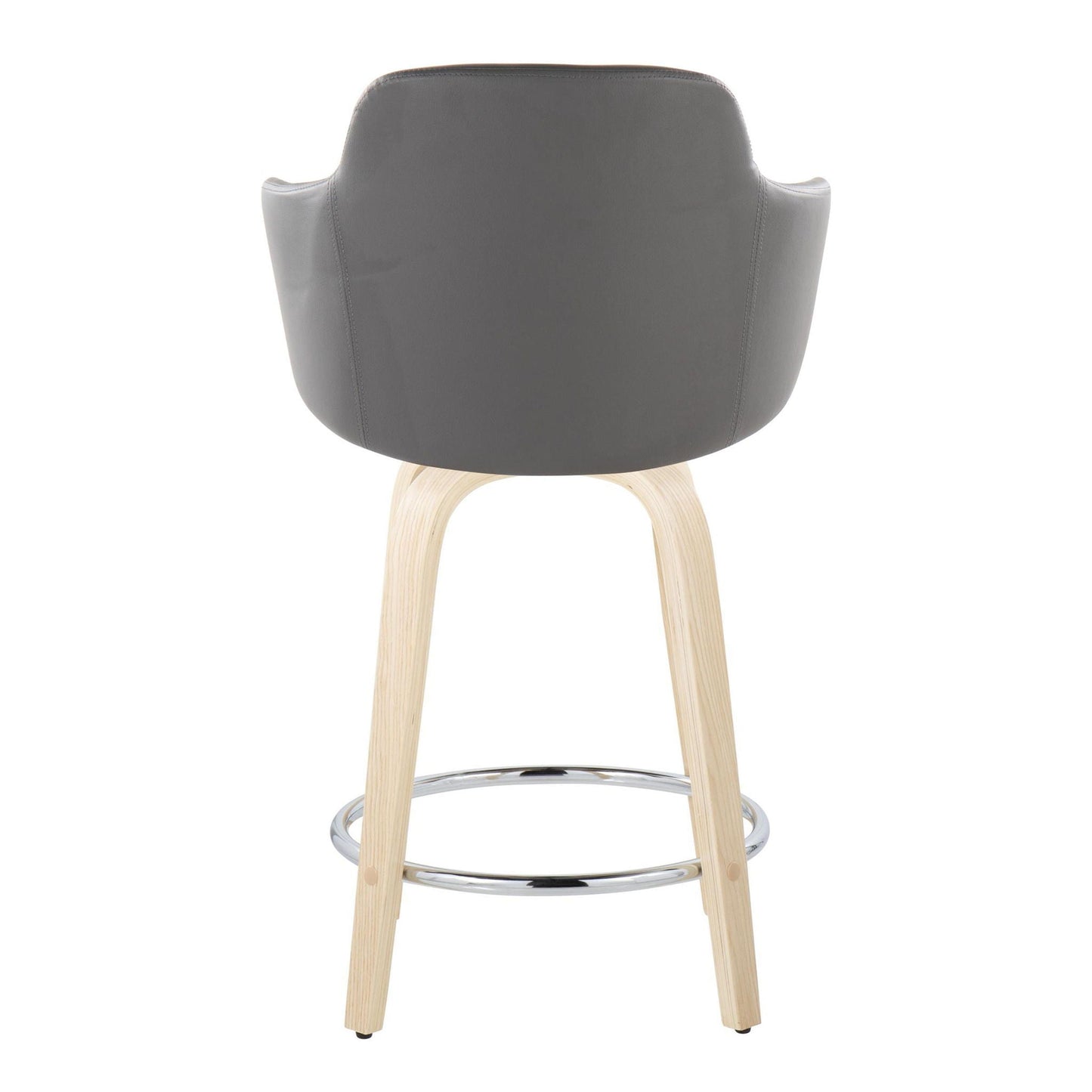 Boyne - Contemporary Fixed Height Counter Stool & Swivel With Round Footrest (Set of 2)