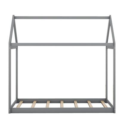Wooden House Shaped Bed