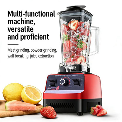 Powerful Professional Smoothie Blender - 1500W Commercial Blender with 6 Blades, 2L Bpa-Free Jar, 15 Adjustable Speeds 50000/Min, Perfect for Juicing, Crushed Ice, Milkshake & More, Ideal for Home and Café Use Juicermachine, Food Processor.
