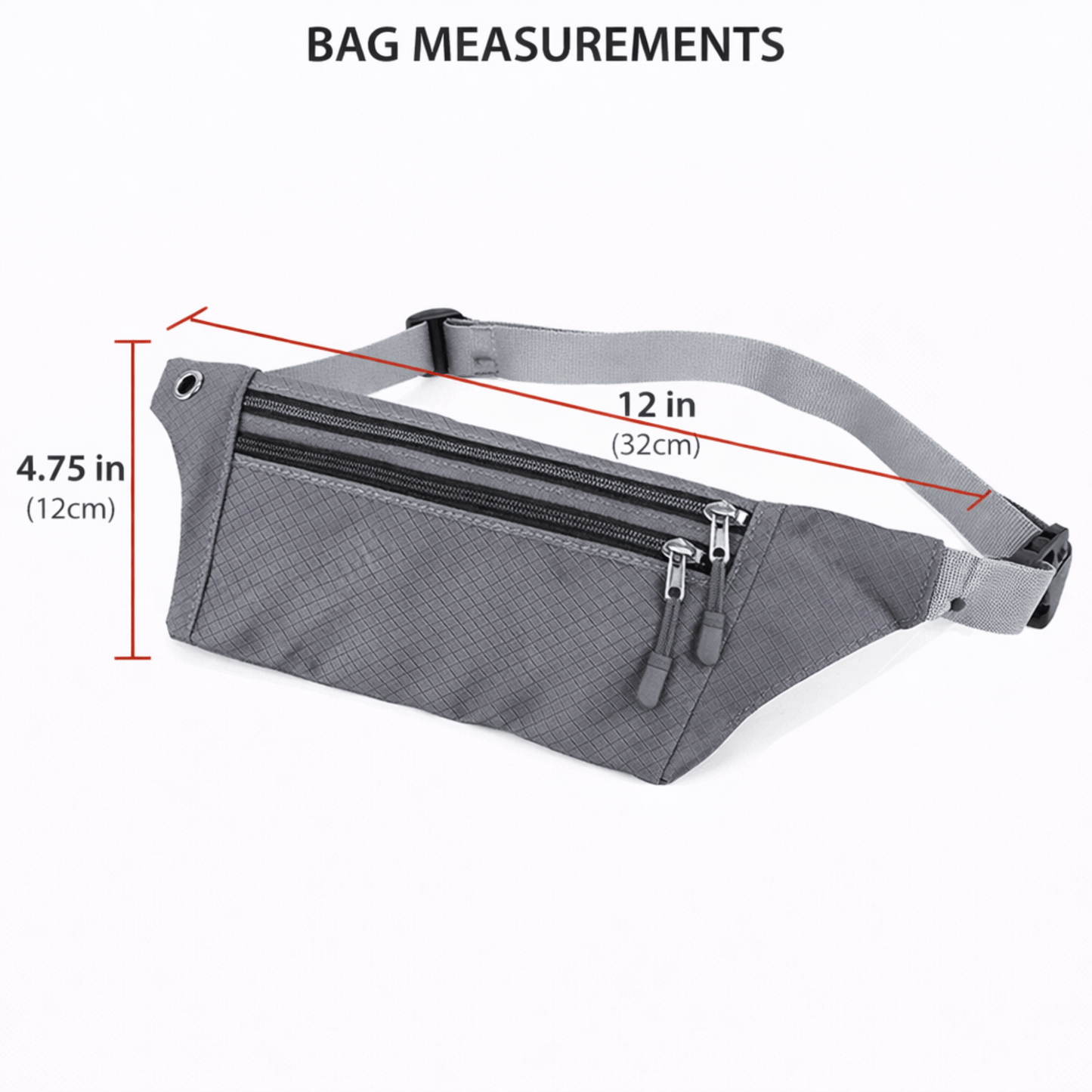 XGear Fitness Waterproof Fanny Pack for Running and Travel
