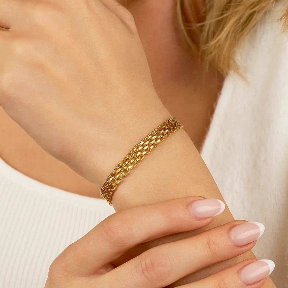 Elena Adjustable Stackable Link Bracelet