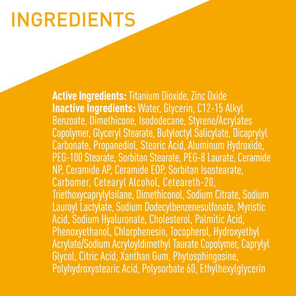 Sunscreen CeraVe® Hydrating Mineral Sunscreen SPF 50 Lotion 5 oz. Tube 60600051491