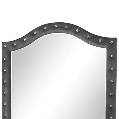 Sophia - Tufted Mirror - Gray