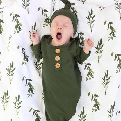Bamboo Fiber Knotted Baby Bodysuit