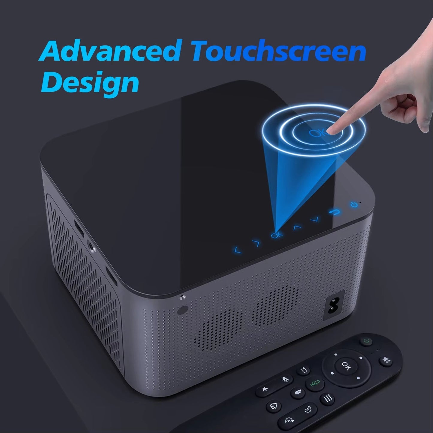 Ultimate 4K Smart Projector with Android 11, 580ANSI Brightness, Full HD 1920x1080, Wifi6 & BT5.0 - Voice Control Home Theater Experience