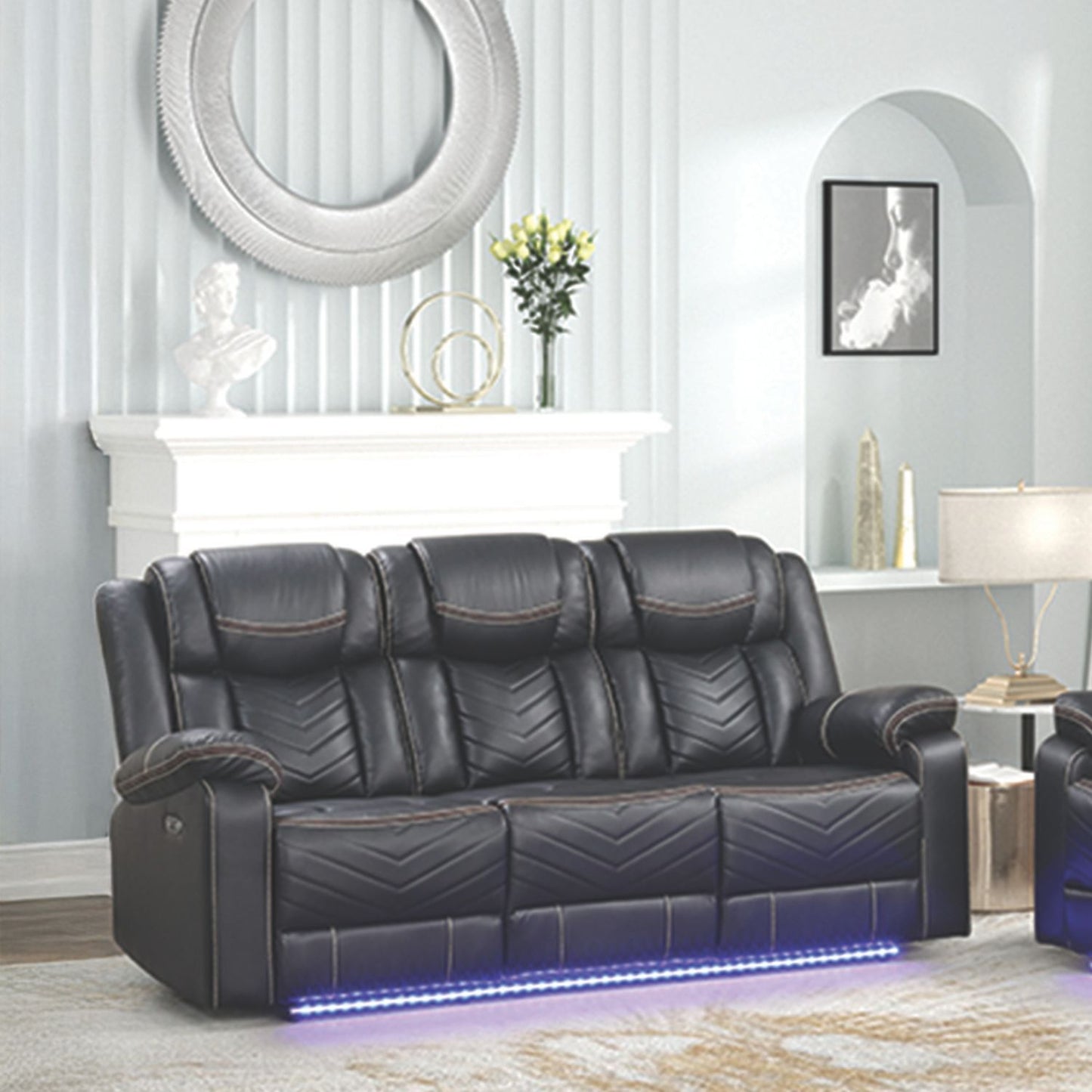 Challenger - LED Power Recliner Set