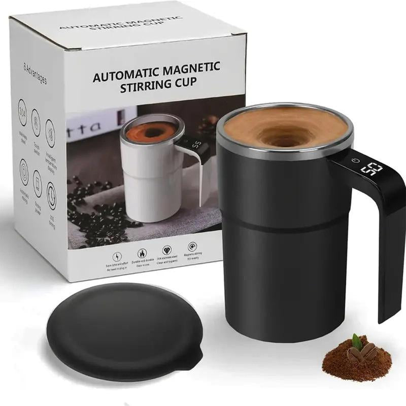 Portable Automatic Mixing Cup, USB Rechargeable Magnetic Mixing Cup, Multifunctional Coffee Mixing Cup, Self Stirring Mug for Home Kitchen