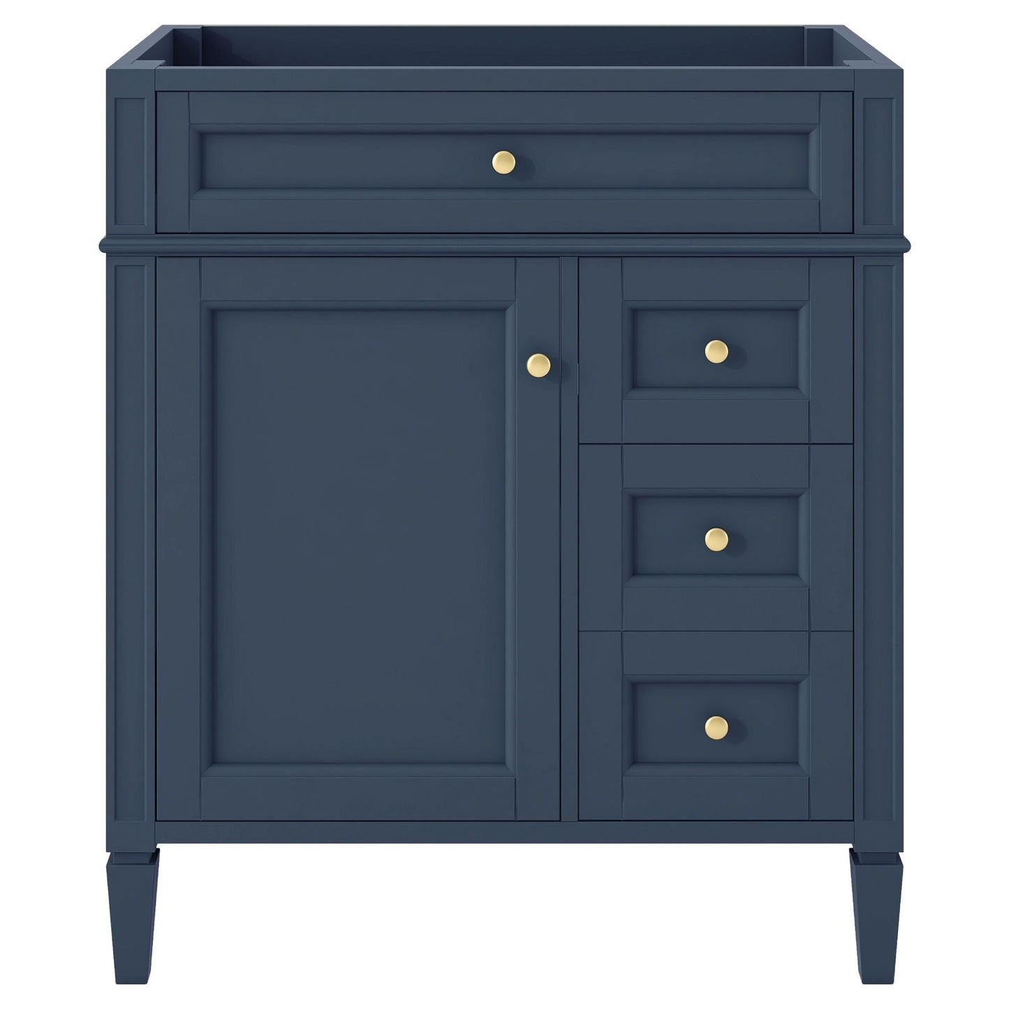 Bathroom Vanity With 2 Drawers And Tip-Out Drawer, Storage Cabinet