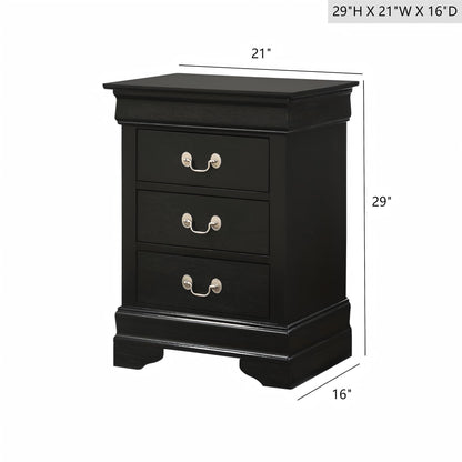 Louis Phillipe - Nightstand - Wood