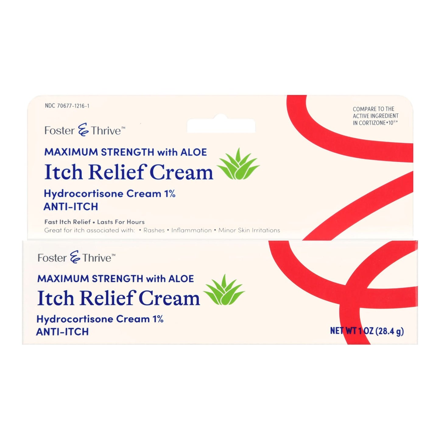 Foster & Thrive™ Hydrocortisone Cream with Aloe, 1-ounce tube 70677121601