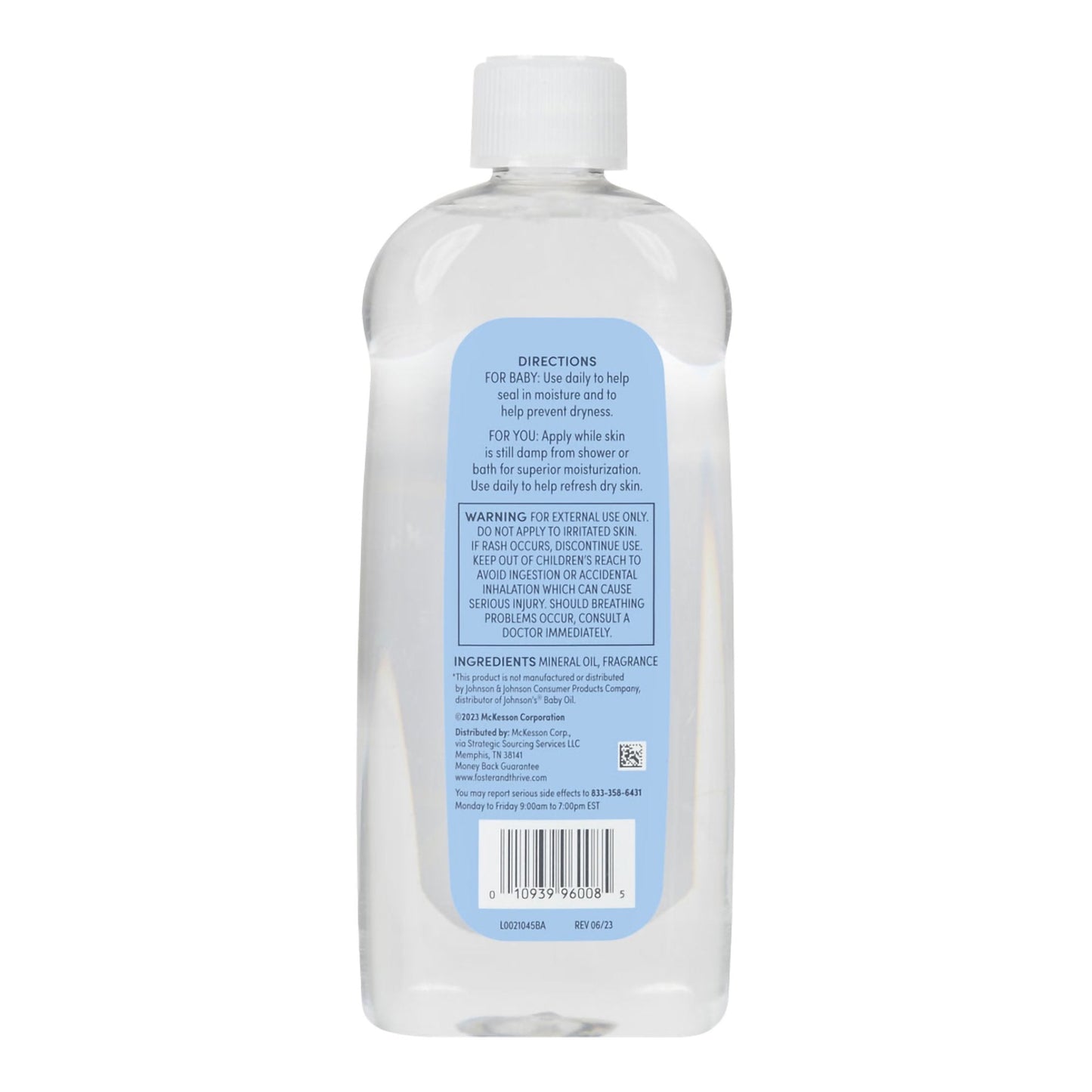 Foster & Thrive™ Baby Oil, 20-ounce Bottle 01093996008