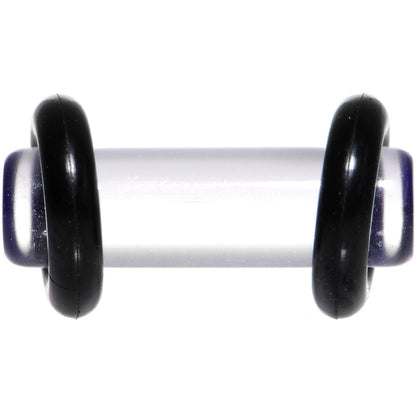 6G Clear Acrylic Straight Plug Set