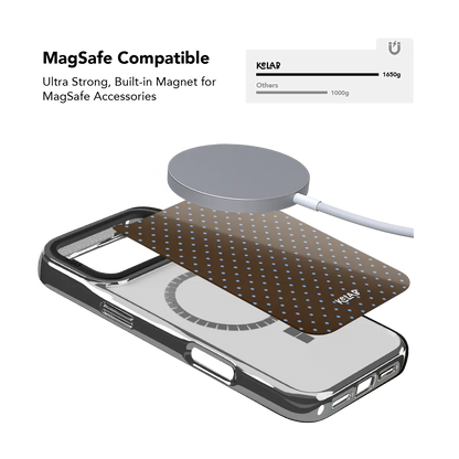 Blueberry Espresso | Brown Polka Dot iPhone Case