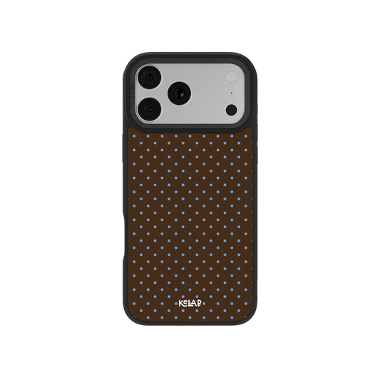 Blueberry Espresso | Brown Polka Dot iPhone Case