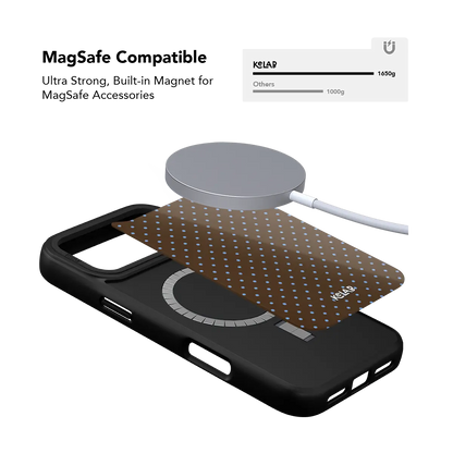 Blueberry Espresso | Brown Polka Dot iPhone Case