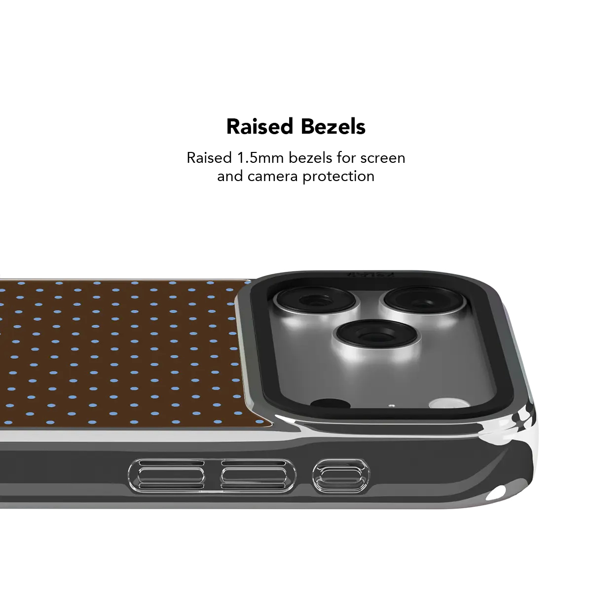 Blueberry Espresso | Brown Polka Dot iPhone Case
