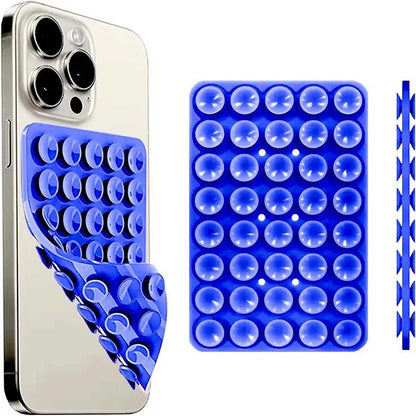 Double-Sided Silicone Suction Cup Phone Holder | Hands-Free Wall Mount for Videos and Selfies