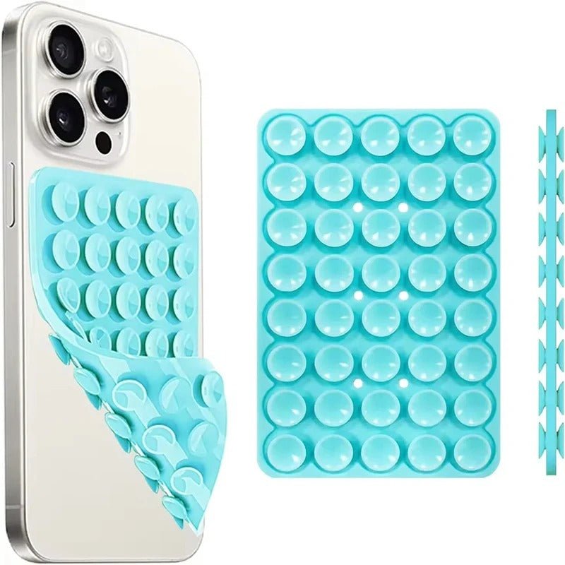 Double-Sided Silicone Suction Cup Phone Holder | Hands-Free Wall Mount for Videos and Selfies