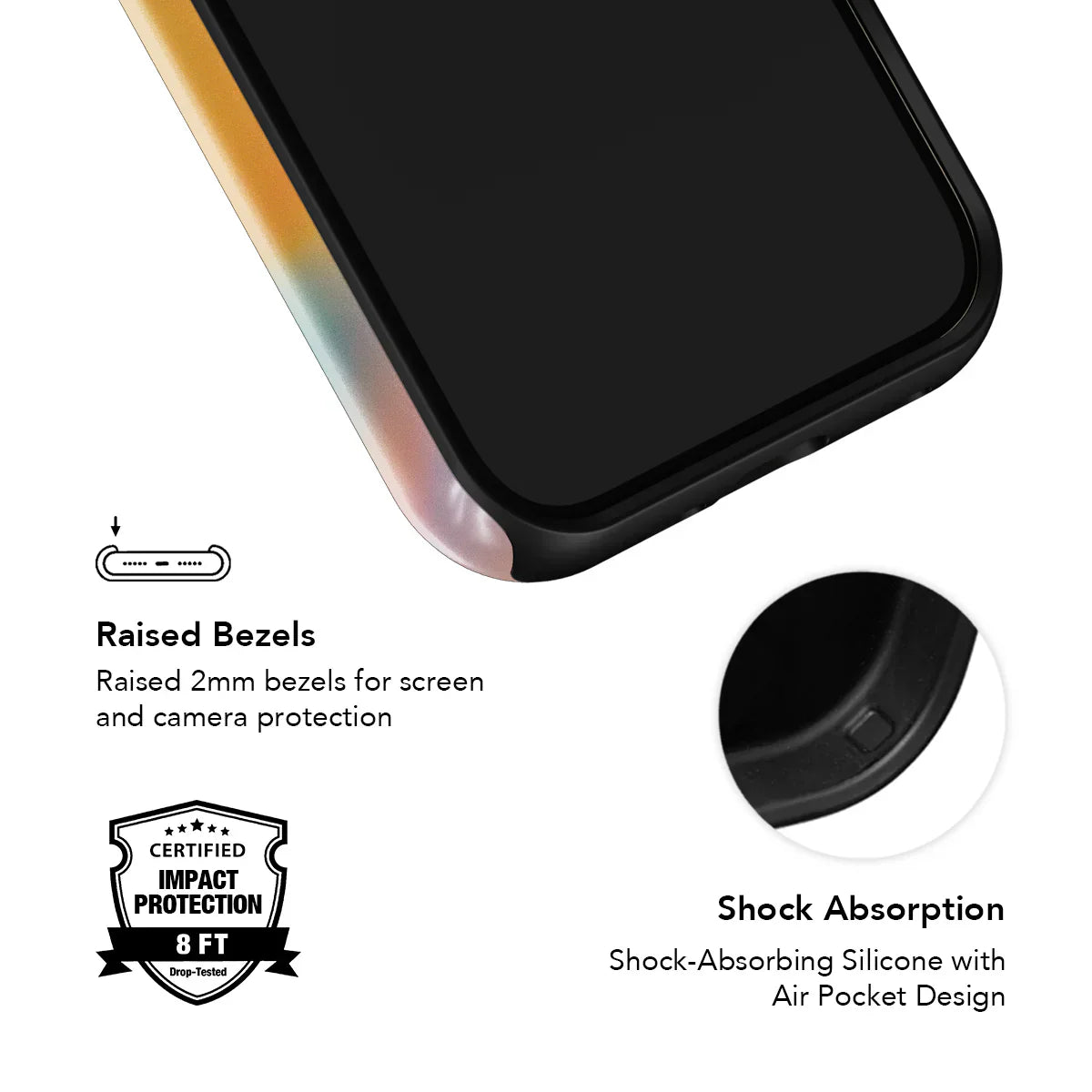 Dream Prism | Pastel Gradient Aura iPhone Case